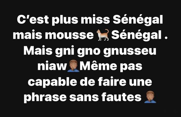 Miss Sénégal 2020 : La lauréate contestée et moquée sur internet