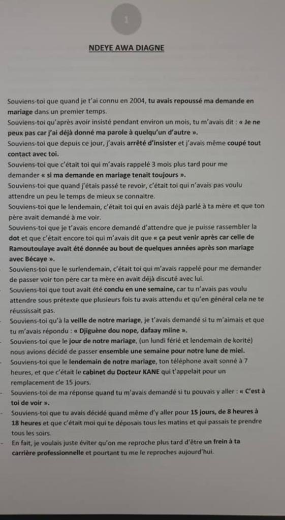 Drame à Sacré Cœur: la lettre posthume du Dr Falla Paye a été publiée