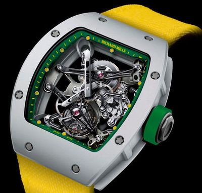 Noir, vert et jaune: les couleurs de la montre Richard Mille de Yohan Blake symbolisent le drapeau de la Jamaïque