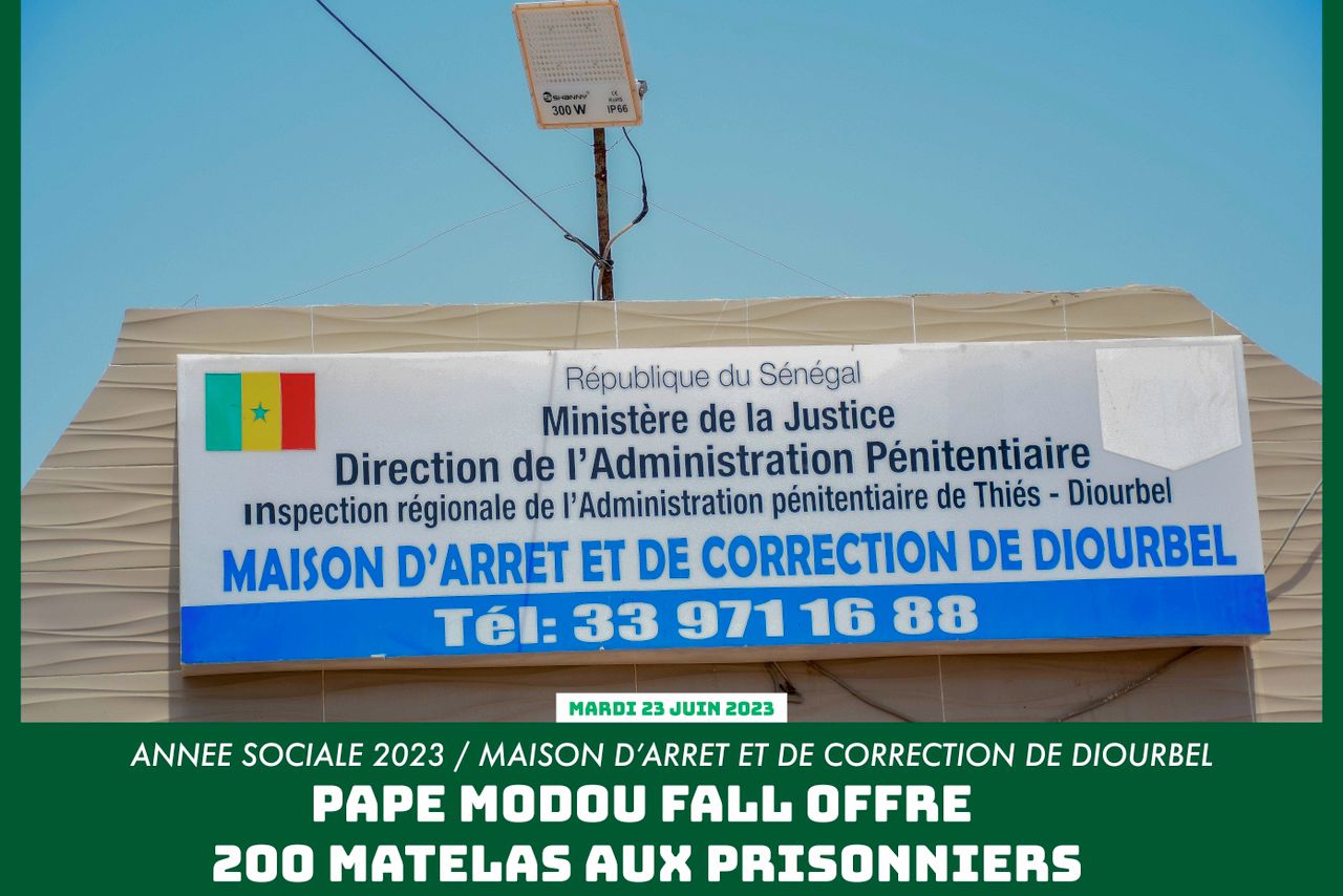 Maison d'arrêt de Diourbel : Le Directeur de l'emploi, Pape Modou Fall ...