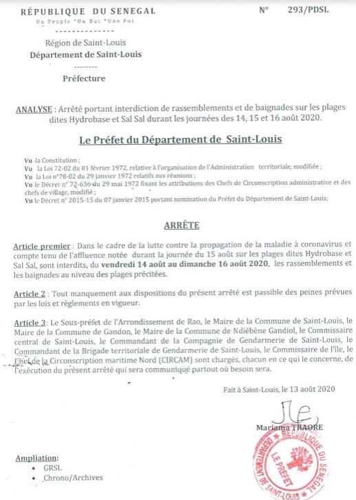 doc prefet st louis - Senenews - Actualité au Sénégal, Politique, Économie, Sport