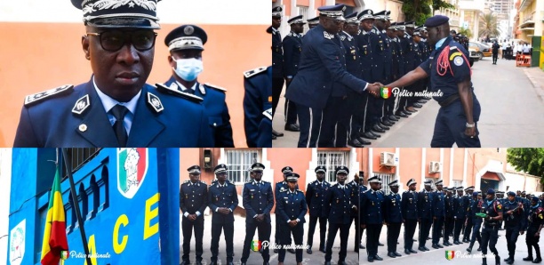 Levée des couleurs à la police : La cérémonie présidée par le chef de la SRSP de Dakar Mamadou Tendeng