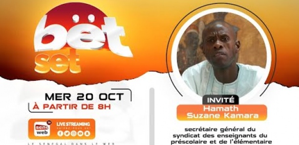 Suivez votre émission matinale Bet Set du 20 Octobre 2021 Invité Hamath Suzane Kamara