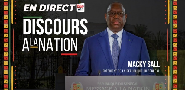 Suivez le MESSAGE DU PRéSIDENT à LA NATION