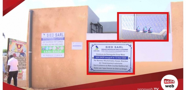 Le foirail de Diamaguene Sicap-Mbao réceptionne des toilettes publiques, financement d'Oxfam