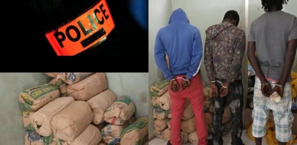39 kg de "yamba" saisis par la police à Rufisque: Le film de l'arrestation des 3 dealers
