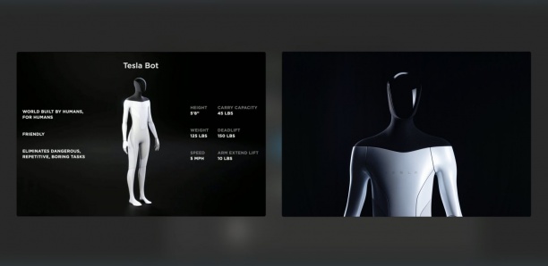 [Vidéo] "Tesla Bot", le robot humanoïde signé Elon Musk