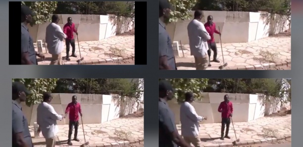 Cleaning Day : Cet homme faisant la révérence à Macky fait le buzz sur les réseaux sociaux