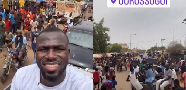 Ourossogui : Accueil triomphal de l’international sénégalais Kalidou Koulibaly au Fouta