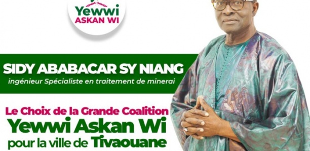 Élections Locales - Tivaouane : La coalition YAW investit son candidat Sidy Ababacar Sy Niang