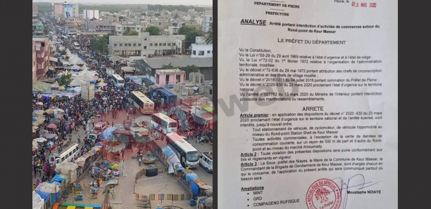 Covid-19/ Rond-point Keur Massar : Les mesures draconiennes prises par le préfet du département