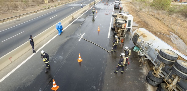 Gestion d’un accident sur l’Autoroute de l’Avenir : La SECAA réalise une simulation impliquant le transport de matières dangereuses