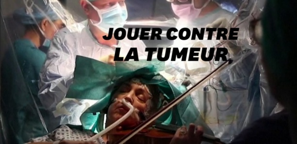 Elle joue du violon pendant son opération du cerveau pour sauver sa main