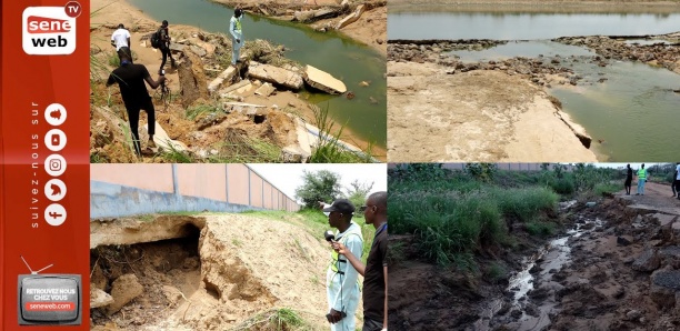 Touba : Les images inédites de l’effondrement du bassin de rétention de Darou Rahmane