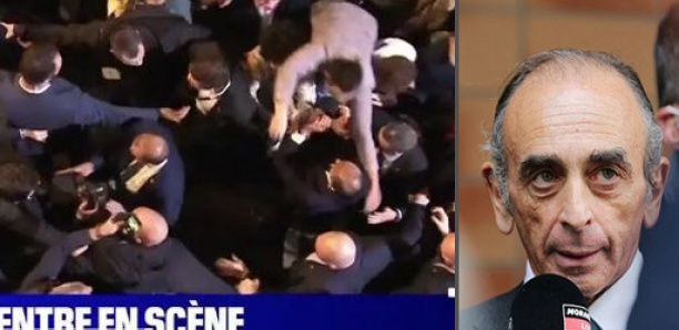 [Vidéo] Eric Zemmour agressé en arrivant sur la scène pour son meeting à Villepinte