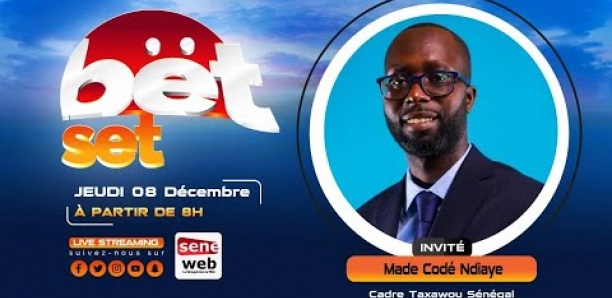 Suivez votre émission matinale Bet Set du 8 Décembre 2022 Invité Codé Ndiaye