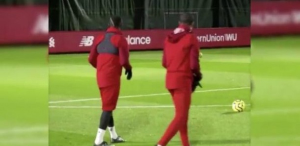 Liverpool : Le but sur coup franc de Sadio Mané à l’entrainement