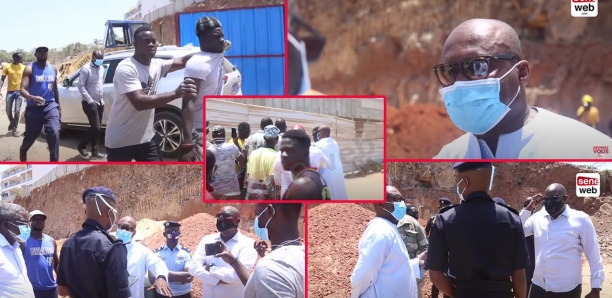Interruption de travaux au bord de la plage de Mermoz : Les images de la descente musclée de Barth