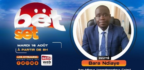 Suivez votre émission matinale Bet Set du 16 Août 2022 Invité Bara Ndiaye