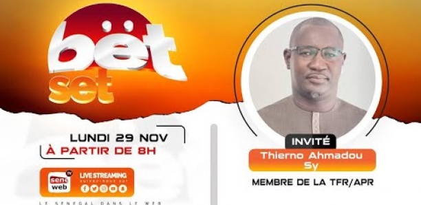 Suivez votre émission matinale Bet Set du 29 Novembre 2021 Invité Thierno Amadou Sy