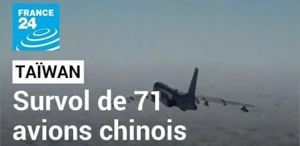 La Chine a déployé 71 avions de combat ce week-end, selon Taïwan