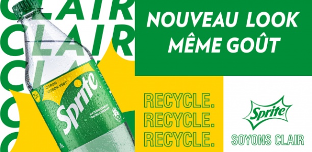 SPRITE : LES BOUTEILLES PASSENT DU VERT AU TRANSPARENT POUR UN RECYCLAGE PLUS FACILE