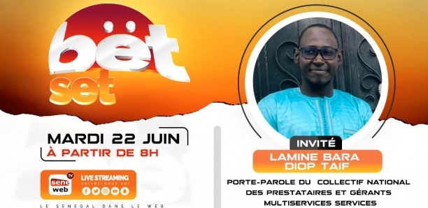 Revivez votre émission matinale Bet Set du 22 Juin 2021 Invité Lamine Bara Diop Taif