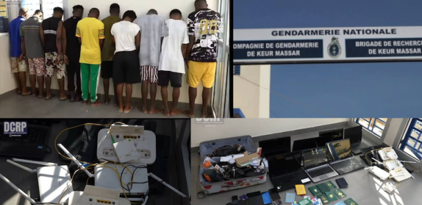 Keur Massar: 13 Cybercriminels Nigérians arrêtés par la BR, un important lot de matériel saisi
