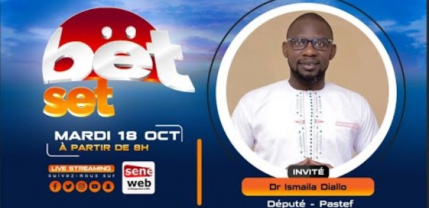 Suivez votre émission matinale Bet Set du 18 Octobre 2022 Invité Dr Ismaila Diallo