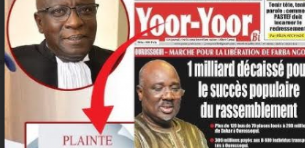 Révélations du quotidien "Yoor Yoor" : Voici les détails de la plainte de Farba Ngom contre Serigne Saliou Guèye