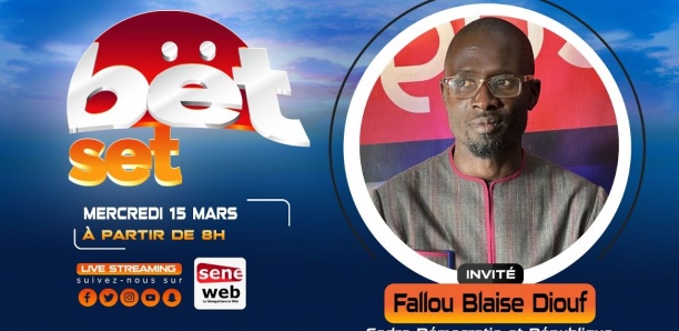 Revivez votre émission matinale Bet Set du 15 Mars 2023 Invité Fallou Blaise Diouf