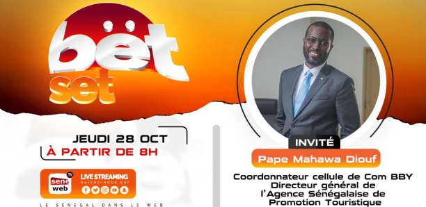 Suivez votre émission matinale Bet Set du 28 Octobre 2021 Invité Pape Mahawa Diouf
