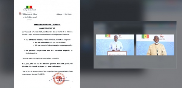 Coronavirus au Sénégal : 7 nouveaux cas positifs sur 287 tests réalisés