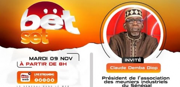 Revivez votre émission matinale Bet Set du 9 Novembre 2021 Invité Claude Demba DIOP