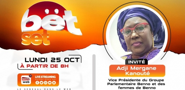 Revivez votre émission matinale Bet Set du 25 Octobre 2021 Invité Adji Mergane Kanouté