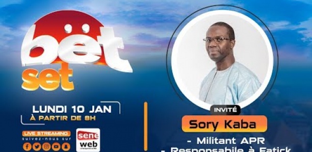 Suivez votre émission matinale Bet Set du 10 Janvier 2022 Invité Sory Kaba