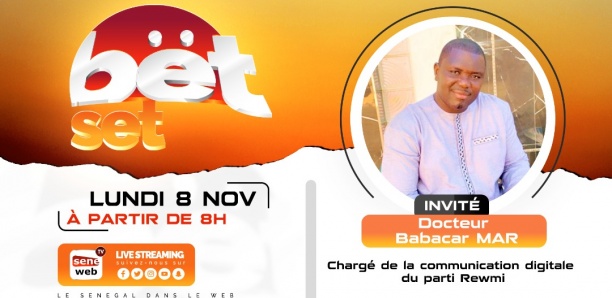 Revivez votre émission matinale Bet Set du 8 Novembre 2021 Invité Docteur Babacar Mar