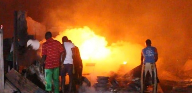 Incendie à Touba : 34 cantines ravagées au marché Ockass