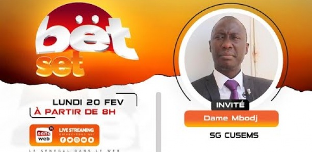 Suivez votre émission matinale Bet Set du 20 Février 2022 Invité Dame Mbodj