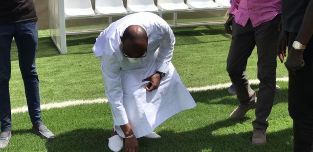 [Photos] Barth annonce l'inauguration prochaine du complexe de football et de basketball à Baobab