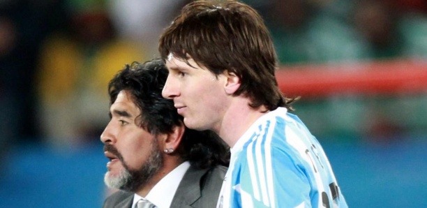 Argentine : le message de Messi à Maradona