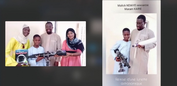 [Vidéo] Astronomie : Le jeune Malick Ndiaye (12 ans) reçu par Maram Kaïré
