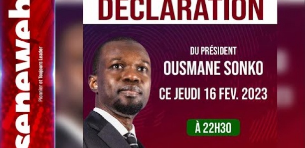 Interdiction de sortie : Suivez la déclaration de Sonko