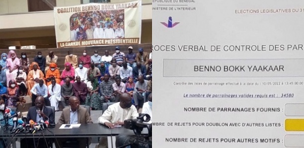 Elections législatives : la liste de Benno Bokk Yakaar validée