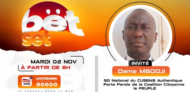 Revivez votre émission matinale Bet Set du 2 Novembre 2021 Invité Dame Mbodj