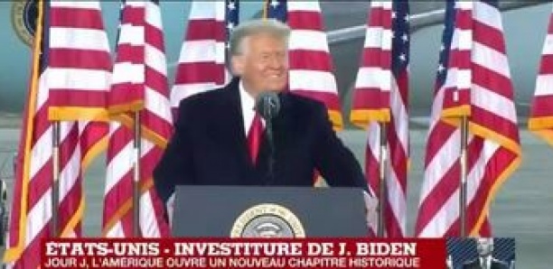 Etats-Unis : Donald Trump s'exprime une dernière fois avant l'investiture de Joe Biden