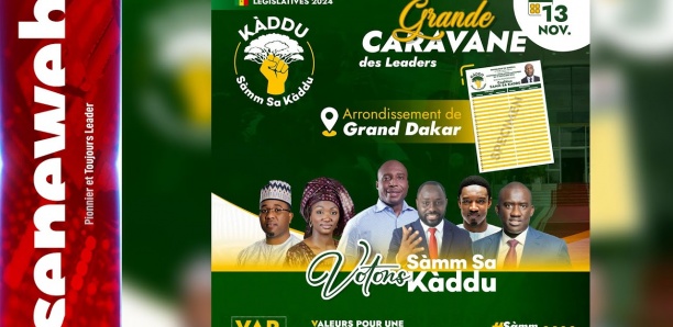 Campagne électorale: Barthélémy Diaz et ses amis dans les rues de Dakar