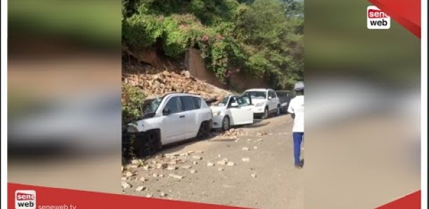 Dakar: Éboulement sur la corniche au niveau du Lagon 2