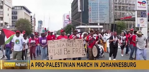 Des sud-africains dans la rue pour un cessez-le-feu en Palestine