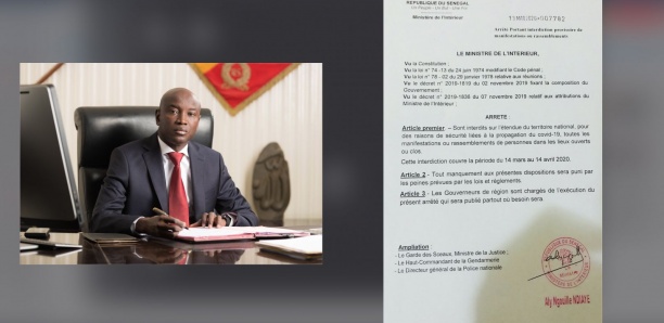[Document] Arrêté portant interdiction des manifestations : Ce que risquent les récalcitrants